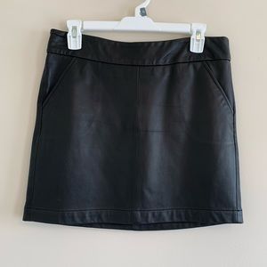 Trina Turk Leather Mini Skirt